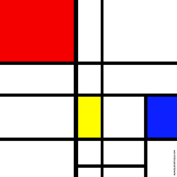 Oil painting reproduction of Composition 10 (Mondrian)