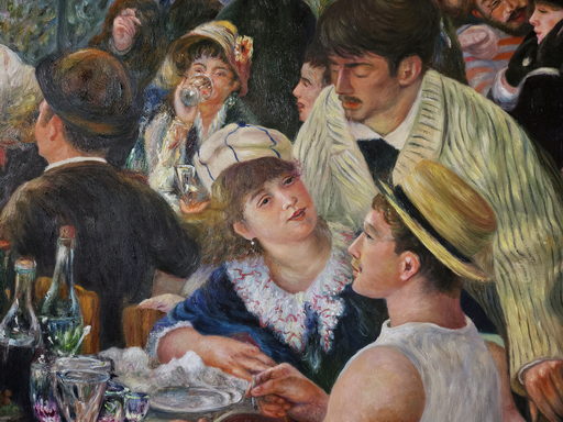 Renoir - Luncheon of the Boating Party (Detail)