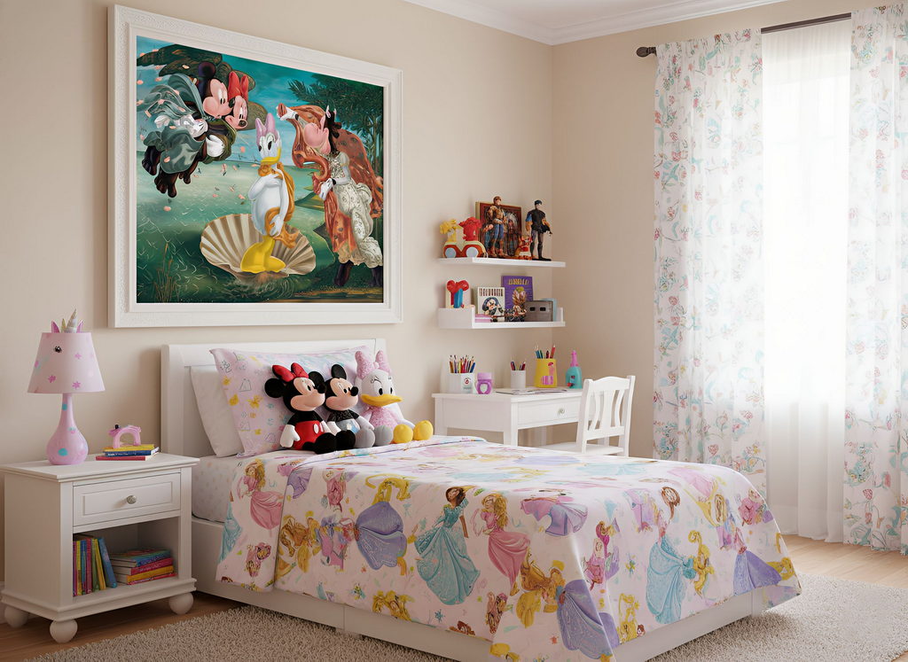 art in a child’s bedroom