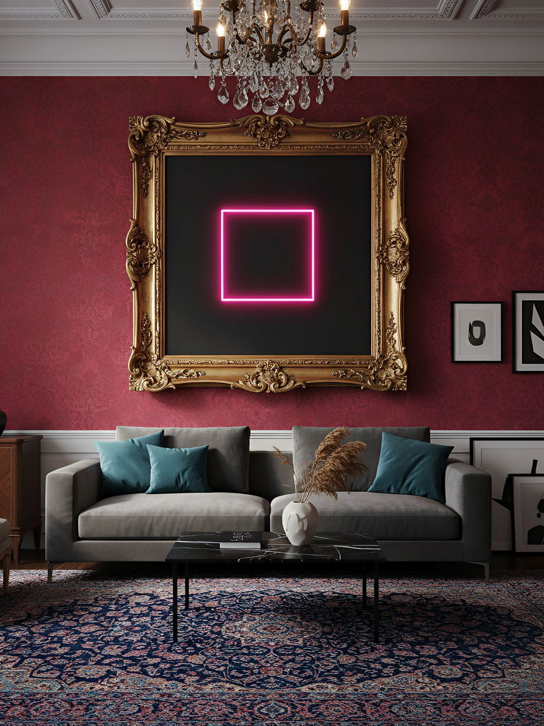 baroque and gilded frame