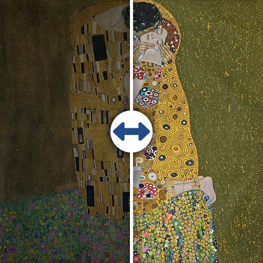 The kiss* (Klimt) 100x100cm