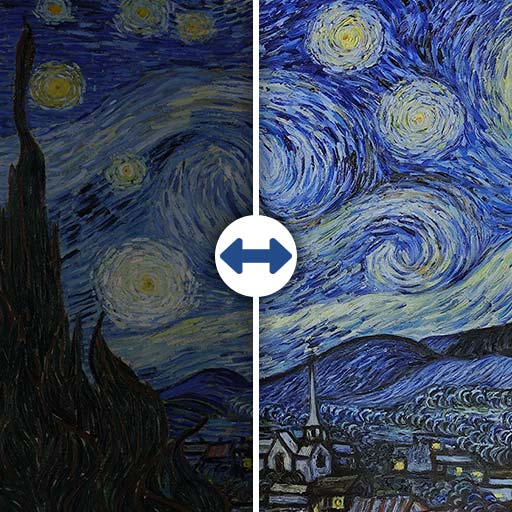 The Starry Night (Van Gogh) 100x70cm