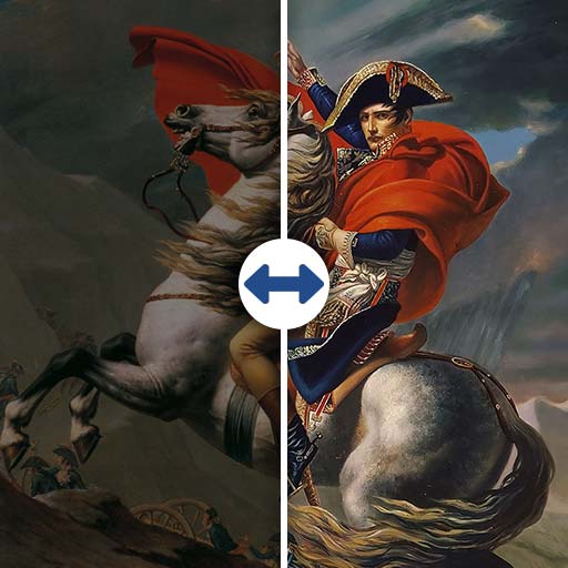 Napoleon Crossing The Alps (David) 80x110cm